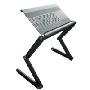 OMAX A6 笔记本电脑折叠桌(黑色)(至薄至轻/360度旋转关节/首创按键式调节姿态)