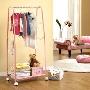 半岛家具 移动式篮型衣架-粉红色IL02011