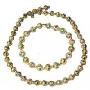 花丝景泰蓝--10#珠项链和手链（金色）