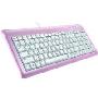 罗技(Logitech)K152粉珍珠键盘(粉色)(结构紧凑 节省空间 可爱女生的最爱颜色 送礼皆可)