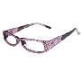 YoYolife外贸女士镶钻时尚眼镜框（018-粉色）