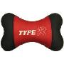 泰普尔TYPE-R 车用网布护颈枕（骨头形的舒适护颈枕，内填高弹的定型发泡Pu，具有非常好的弹性与支撑力，不会变形，可以有效减轻行车中的疲惫 黑红黑）