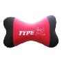 泰普尔TYPE-R 车用绒布护颈枕（骨头形的舒适护颈枕，内填高弹的定型发泡Pu，具有非常好的弹性与支撑力，不会变形，可以有效减轻行车中的疲惫 黑红黑）