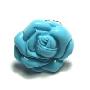 捷芮儿-合金亚克力戒指-时尚蓝白玫瑰花买一送一0169（开口）