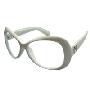 益盾防輻射時尚護膚眼鏡(白色復古)(抵禦輻射危害，關愛健康好視力)