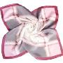 Angel's外贸真丝缎面小方巾礼品装(001016-灰、粉色）