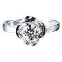 芭法娜-18K白金镶钻石戒指-高贵-0.113克拉
