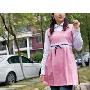 爱家孕妇防辐射服/防辐射孕妇装AJ307粉红色XL码(买一赠一)