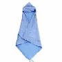 圣婴达婴儿全棉针织抱被蓝色110*110cm 26191M(实用又保暖 方便外出)