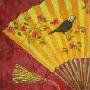 香颂风无框仿真油画-上海滩系列之扇解人意(GD0058)30*30cm