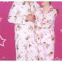 乔安女款时尚休闲情侣家居服QR-37-4005 浅粉 XL