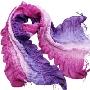 Angel's外贸纯羊毛围巾6701紫