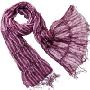 Angel's外贸纯羊毛围巾461紫