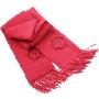 鄂尔多斯羊绒羊毛围巾B7065大红