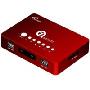 蓝天使 Q7 高清播放器(支持RM/RMVB/768P/VGA、HDMI、AV、YUV输出接口)可乐红