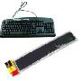 新盟天威星K-605 PS/2键盘鼠标(全黑)+安尚键盘护腕垫WRS-01(灰色)套装组合