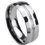 TUNGSTEN汤斯敦钨金男戒J172-8.5#(18.5mm)
