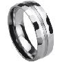 TUNGSTEN汤斯敦钨金男戒J172-9.5#(19.4mm)