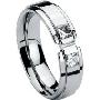 TUNGSTEN汤斯敦钨金女戒J410-6.5#(16.9mm)