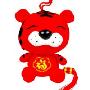 瑞奇比蒂 中国结吉祥福字虎