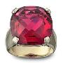 Swarovski施华洛世奇水晶戒指-玫瑰红宝石1014335(14-15#)(专柜正品)