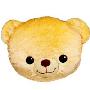 瑞奇比蒂 外贸宝宝熊靠垫抱枕 米色大号50CM