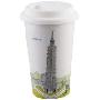 BellaHouse CITY CAFE CUP 台北101摩天楼 STC-002 陶瓷杯（可微波加热）(台湾品牌-双层陶瓷壁，可以增加保温隔热效果)