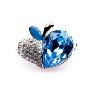 Royal-奥地利施华洛世奇水晶材质胸针-冰蓝苹果