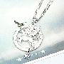 韩版饰品-银色天马行空圆环星星项链（售完为止）-韩国momo