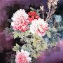 香颂风无框油画-中国工笔重彩画系列之如花似锦(JD13018)40*40cm