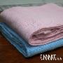 玛克家纺全棉超大透气毯-粉色