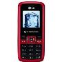 LG KP168直板手机(沸点红)(免提通话,炫彩机身,语音备忘)