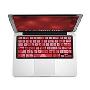 iSkin MacBook/pro/Air 抗菌键盘彩印版保护膜 (新品上市)红色