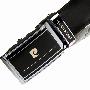 皮爾卡丹-男式牛皮自動扣皮帶-黑色368-1302-禮盒精裝-正品特價