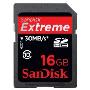 SanDisk 閃迪 Extreme SDHC 16G （黑色）SD疾速閃存卡 30M/S 200X