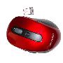 现代HYUNDAI 舞影系列F3(USB) 2.4G无线鼠标 时尚红（10米传输范围 智能联接 超细微接收器 可调CPI）