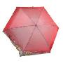 天堂伞2010年款变色五折超轻刺绣晴雨伞5505E2小姿丽人红色