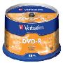 威宝(Verbatim)雾银龙16X DVD-R 50片桶装