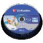 威宝(Verbatim)LTH技术25GB 2X BD-R蓝光可打印10片桶装