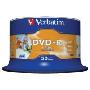 威宝(Verbatim)16X可打印DVD-R 50片桶装