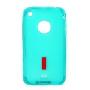 卡登仕iphone 3G/3GS硅胶套(透明蓝,送支架，贴膜，保护包)