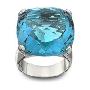 Swarovski施华洛世奇水晶戒指- 蓝色水晶1047377(20-22#)(正品)
