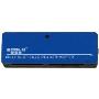 两件更便宜  宜客莱ECOLA多彩口琴型USB2.0读卡器HR019(可读8GB)(蓝色)