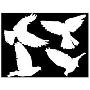 韩国ECOWORLDGPS-006鸽子(白色)IL09108W墙贴(韩国生活用品馆产品)