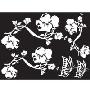 韩国ECOWORLDGPS-034花与藤条(白色)IL09135W墙贴(韩国生活用品馆产品)