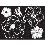 韩国ECOWORLDGPS-039花朵组合(白色)IL09140W墙贴(韩国生活用品馆产品)