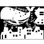 韩国ECOWORLDGPS-075鲸鱼的梦想(白色)IL09176W墙贴(韩国生活用品馆产品)
