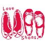 韩国ECOWORLDGPS-080Shoes(红色)IL09181R墙贴(韩国生活用品馆产品)