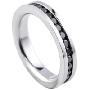 equte-钛钢锆石戒指-Only-黑色锆石-圈口尺寸美码4#(14.8MM)