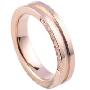 equte-钛钢锆石戒指-礼物-玫瑰金色-圈口尺寸美码4#(14.8MM)